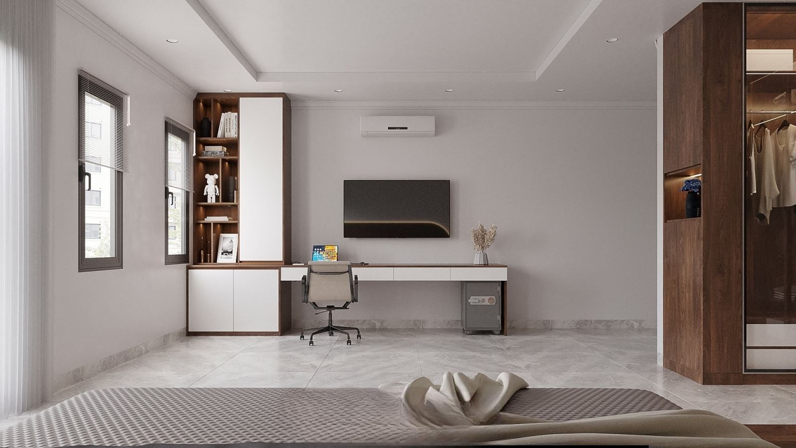 thiet ke noi that phong ngu master hien dai doc dao cdt anh ninh tai mao khe quang ninh02