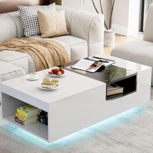 ban tra go mdf dang hop mau trang phoi kinh tinh te bt0901