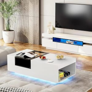 ban tra go mdf dang hop mau trang phoi kinh tinh te bt0904