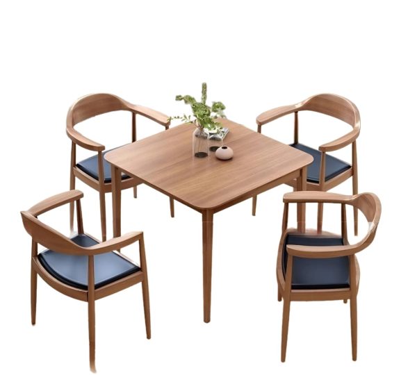 Bộ Bàn Ăn Gỗ Sồi Thiết Kế Độc Đáo, Hiện Đại - BA10