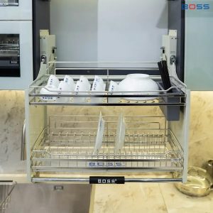 Giá Bát Đĩa Di Động Boss Inox 304 Mờ