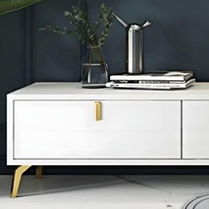 ke tivi go cong nghiep mdf chan thap mau trang tv1502