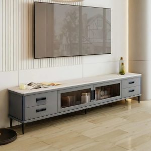 ke tivi go cong nghiep mdf mau xam phoi kinh hien dai tv0804