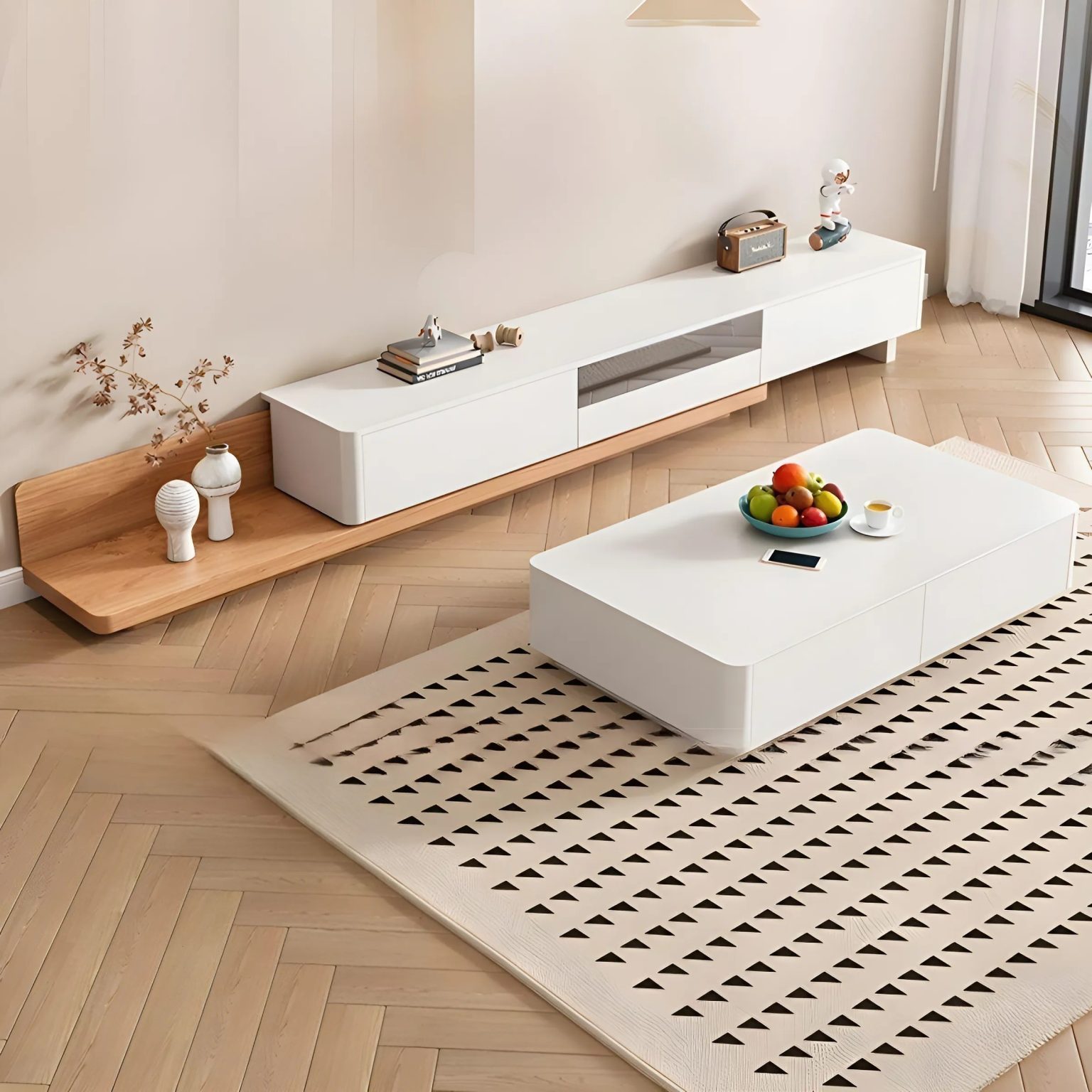 Kệ Tivi Gỗ Công Nghiệp MDF Thiết Kế Độc Đáo - TV10