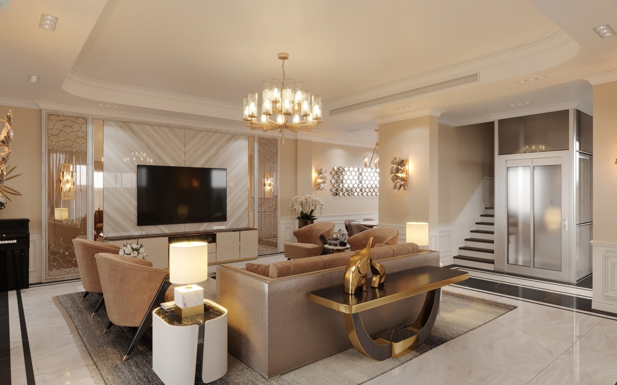 thiet ke noi that biet thu vinhomes marina05