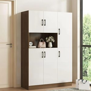 tu giay dep go mdf cao mau trang thanh lich hien dai tg0602