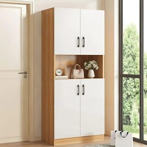 tu giay dep go mdf cao mau trang thanh lich hien dai tg0604