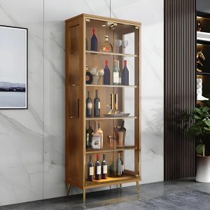 tu ruou go mdf canh kinh khung nhom cao cap hien dai tr1403