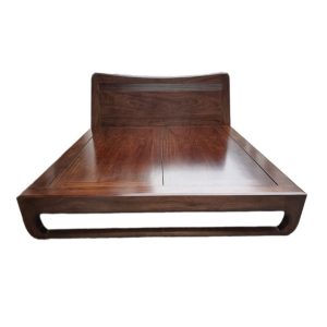 Giường Gỗ Tự Nhiên Mặt Hương Xám Chân Quỳ 1m8x2m GNTD38