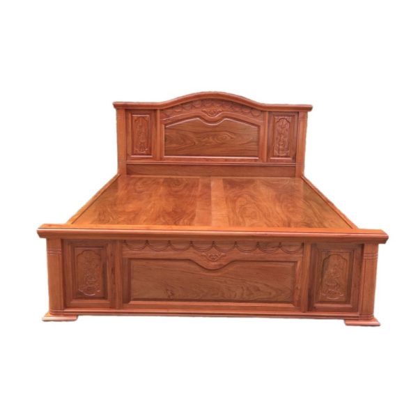 Giường Gỗ Tự Nhiên Mặt Hương Đá 1m8x2m GNTD37