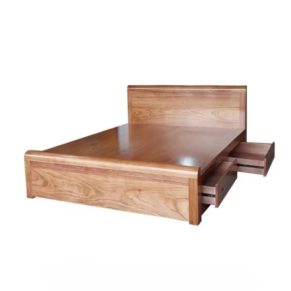 Giường Ngủ Gỗ Tự Nhiên Mặt Hương Xám 1m8x2m GNTD30