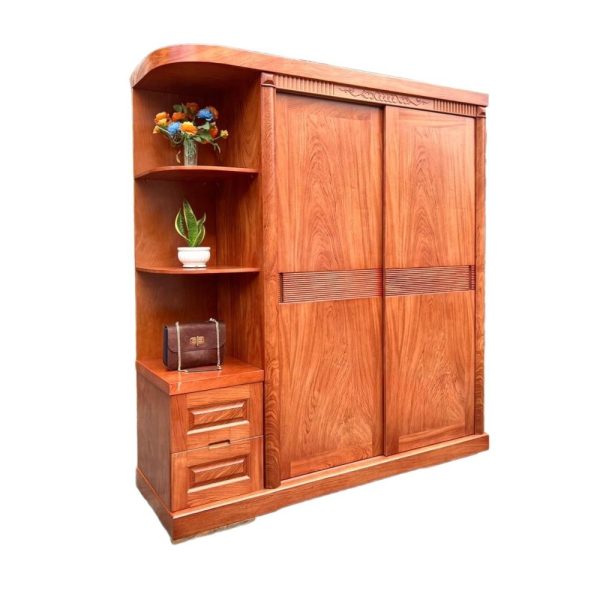 Tủ Quần Áo Gỗ Hương Đá Cánh Lùa TATD31