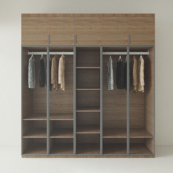 Tủ Quần Áo Gỗ MDF Cánh Kính TATD09