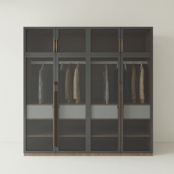 Tủ Quần Áo Gỗ MDF Cánh Kính TATD13