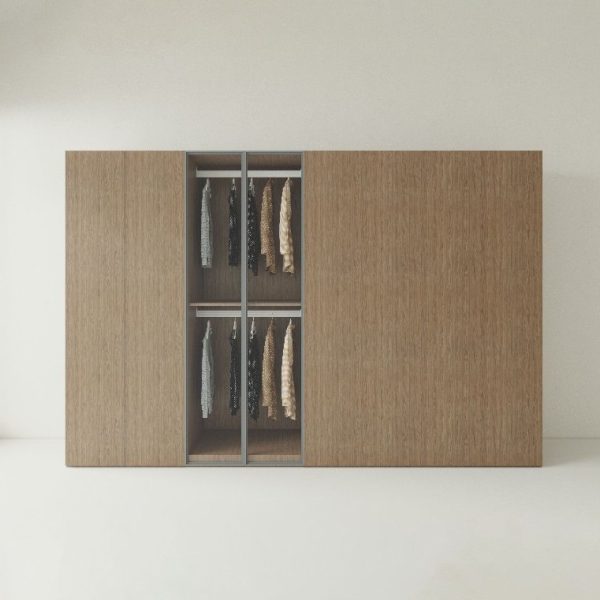 Tủ Quần Áo Gỗ MDF Cánh Kính TATD17