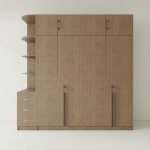 Tủ Quần Áo Gỗ MDF Có Kệ Góc TATD03