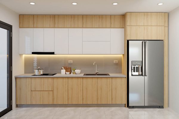 Tủ bếp gỗ MDF lõi xanh chống ẩm CN28