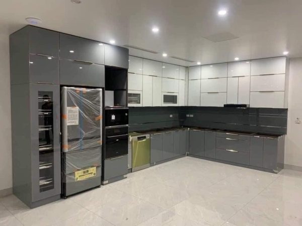 Tủ bếp Inox Cánh Kính CN01