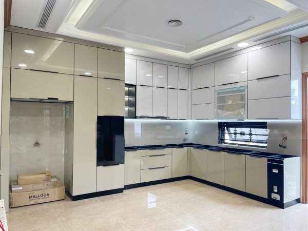 Tủ bếp Inox Cánh Kính CN10